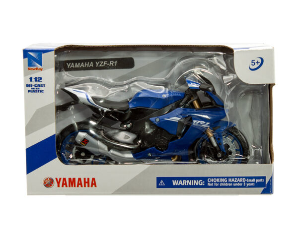 New Ray 1:12 die cast 2016 Yamaha YZF R1 Sport Bike Blue