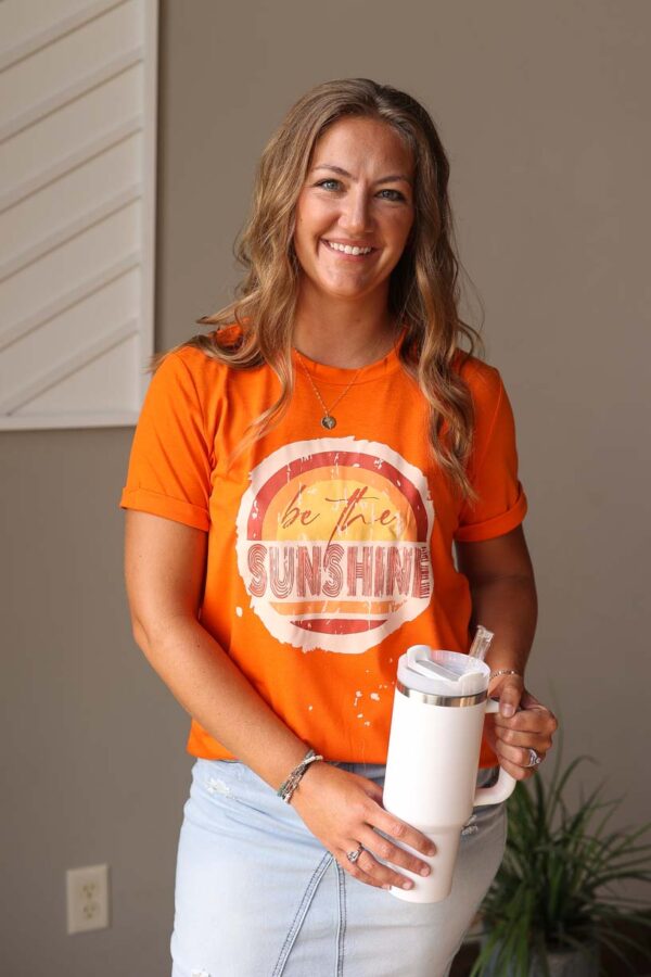 Orange “Be The Sunshine” Tee • S-2XL PLUS