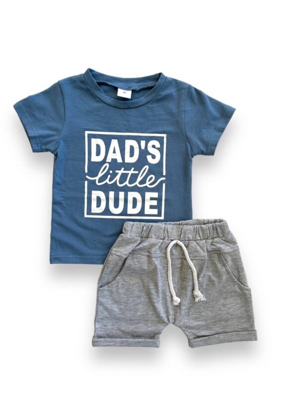 Dad’s Little Dude Shorts Set