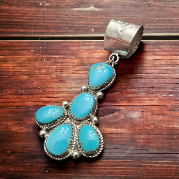 Ernest Hawthorne Sonoran Turquoise & Sterling Silver Pendant