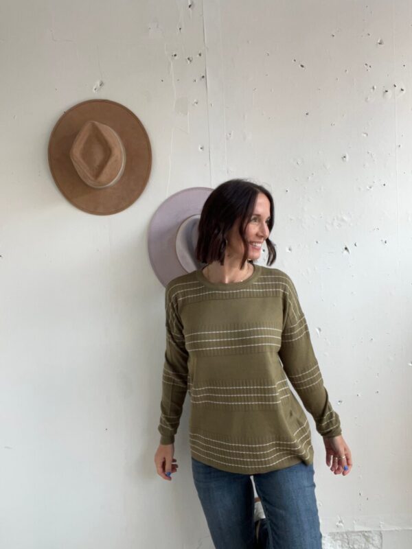 Rachael’s Stitched Sweater