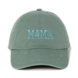 MAMA Embroidered Baseball Cap – Sage