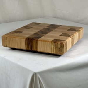 End Grain Maple and Hickory Cutting Board