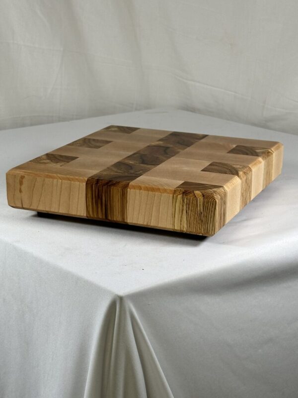 End Grain Maple and Hickory Cutting Board