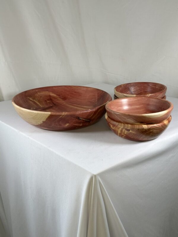 Red Cedar Salad Bowl and Serving Set