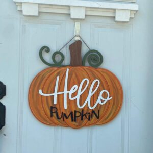 Hello Pumpkin Door Hanger