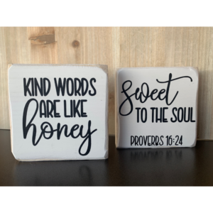 Kind Words Sign Set