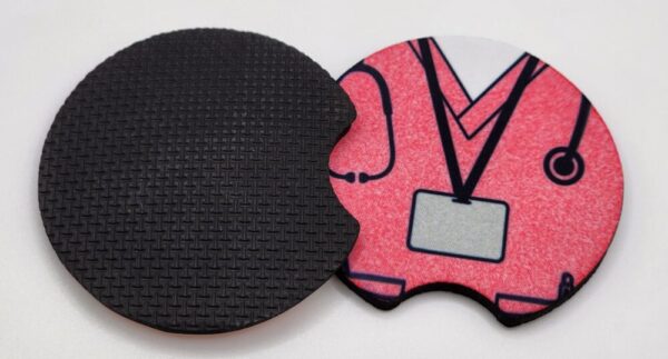 “Nurse” Scrubs Car Coasters Set of 2 !