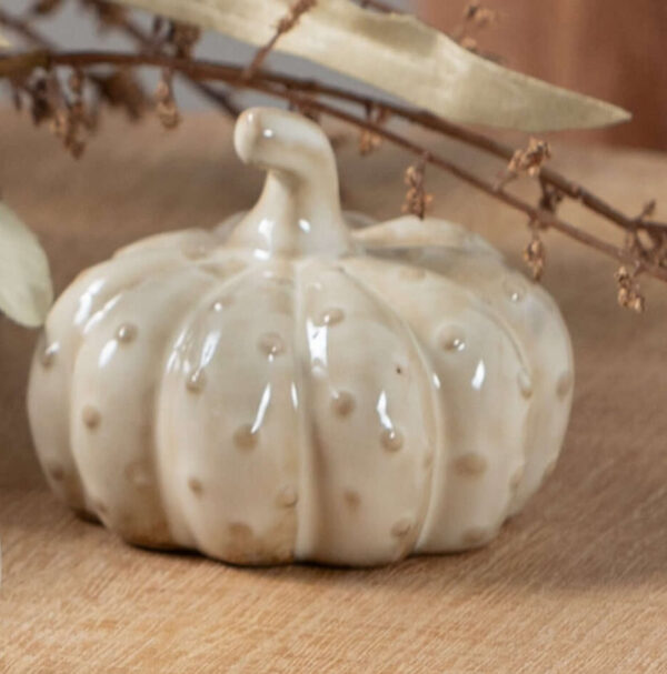 Stoneware Cream Pumpkin