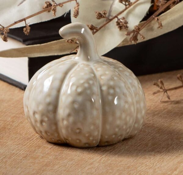 Stoneware Cream Pumpkin