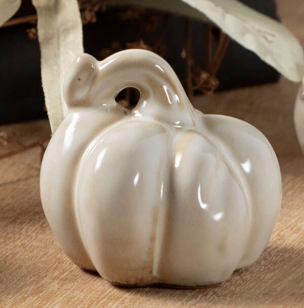 Stoneware Cream Pumpkin