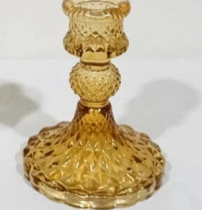 Glass Candlestick Holder