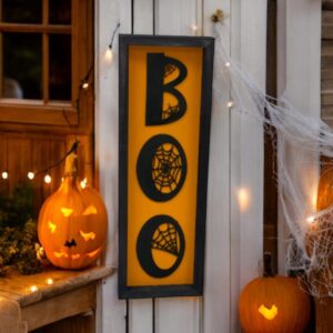 Boo Halloween Farmhouse Sign | Fall Decor | Fall Sign | Halloween 3D Sign | Halloween Decor | Halloween Sign