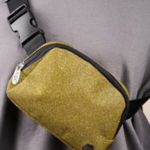 Gold Glitter Belt Bag