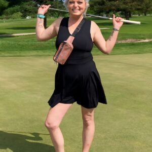 The Serena Golf Dress – Black