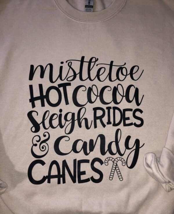 Mistletoe & Hot Cocoa Christmas Crewneck *Final Sale*