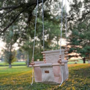 Premium Outdoor High Back Swing Wheat