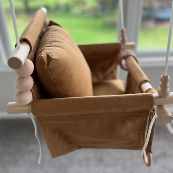 Deluxe Indoor High Back Swing Bundle-Nutmeg