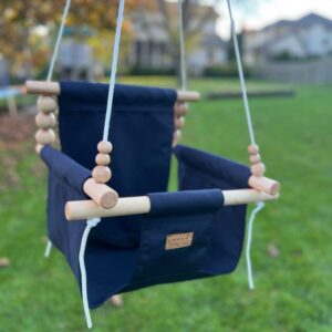 Premium Outdoor High Back Swing Navy