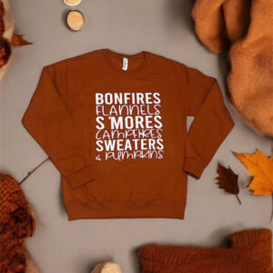 Bonfires, Flannels, Smores Fall Sweatshirt *Final Sale*