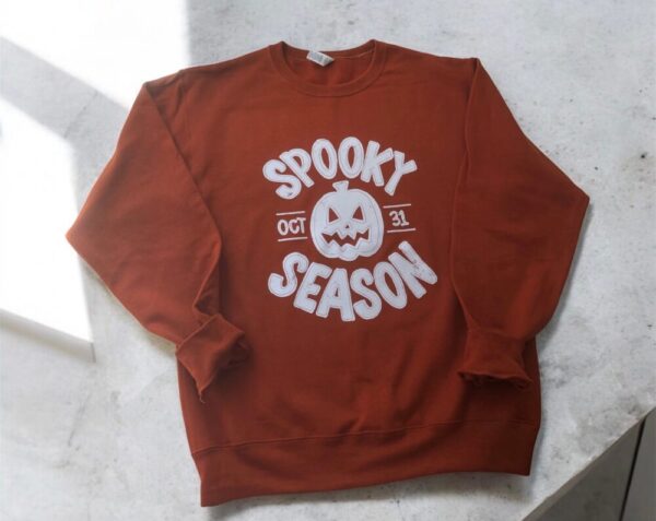 Spooky Season Burnt Orange Crewneck Sweatshirt