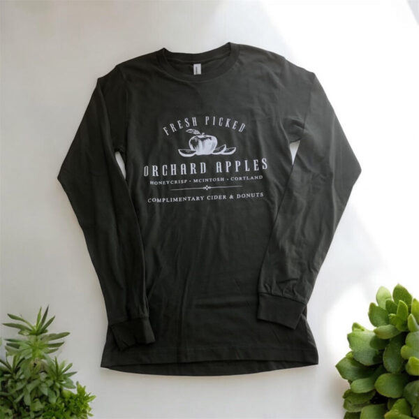 Farm Fresh Apples Olive Long Sleeve *Final Sale