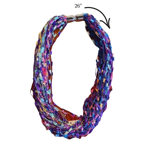 26″ Vibrant Strands Magnetic Closure Necklace