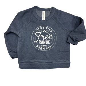 Certified Free Range Farm Kid • toddler fleece raglan crewneck