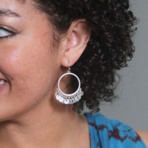 Gypsy Hoop Earrings – Silver