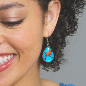 Cardinal Bird Earrings