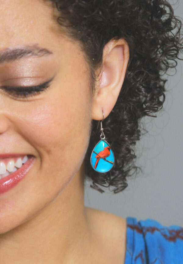 Cardinal Bird Earrings