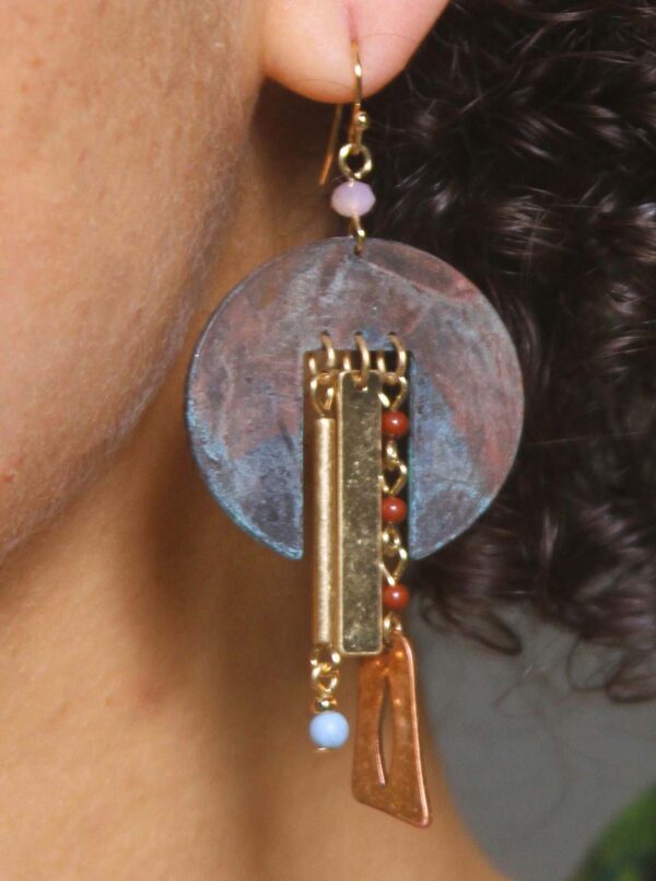 Copper Patina Earrings