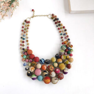 Cascading Kantha Necklace