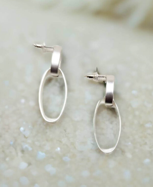 Loop in Loop Earrings Silver