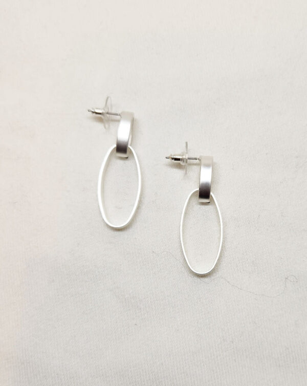 Loop in Loop Earrings Silver