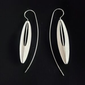 Open Oval Sterling Silver Earrings