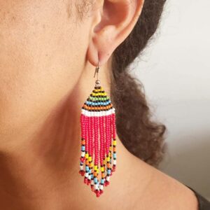 Kenyan Maasai Fringe Earrings