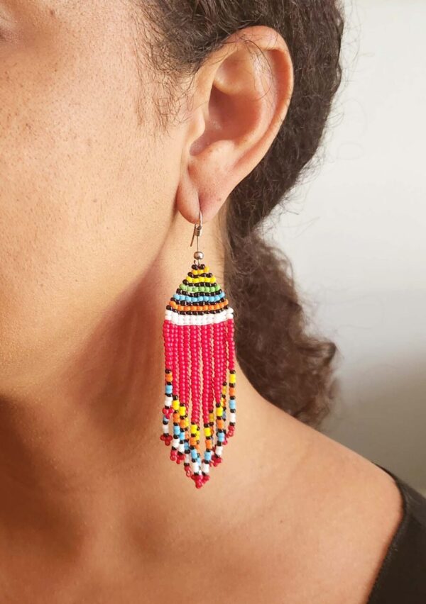 Kenyan Maasai Fringe Earrings