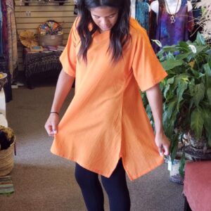 Oversized Cotton Tunic Citrus