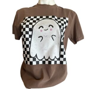 Retro Ghostie Comfort Colors Graphic Tee