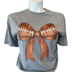 Football Bow Graphic Tee