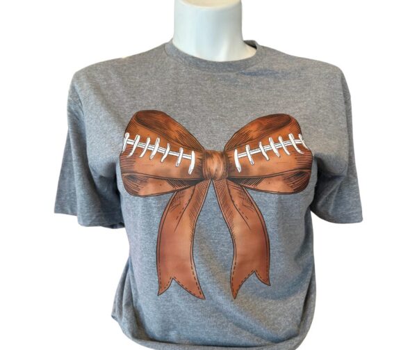 Football Bow Graphic Tee