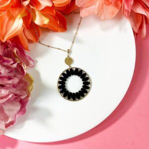 Never Ending Beaded Necklace in Black