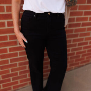 Salem TC High Rise Crop Straight Denim