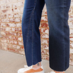 Lubbock Mid Rise Crop Flare Denim