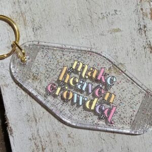 Cute Faith Glitter Keychain – Heaven Keychain