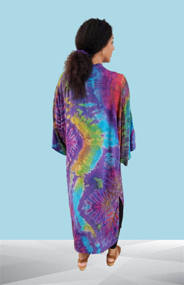 Tie Dye Duster Cardigan Kimono