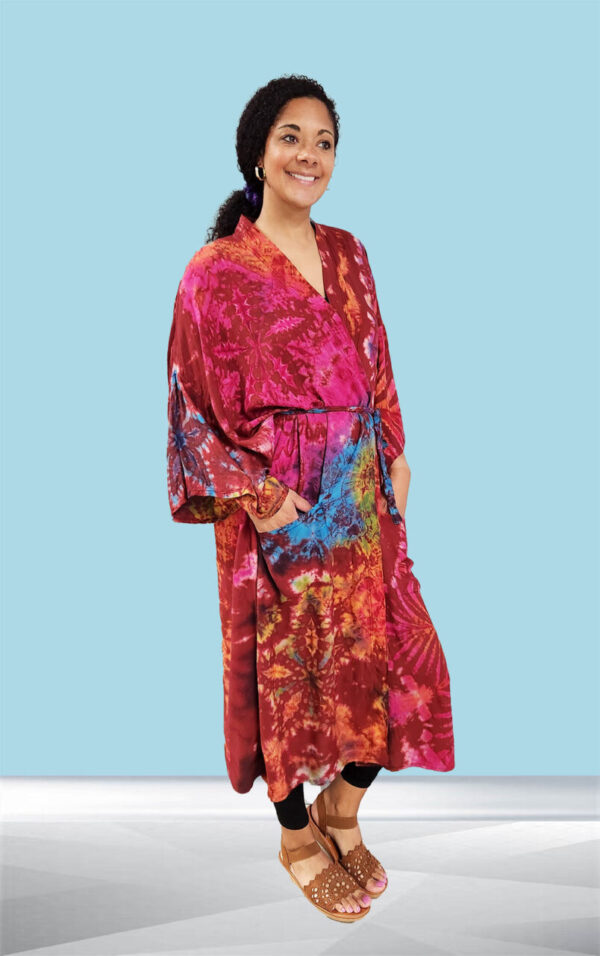 Tie Dye Duster Cardigan Kimono