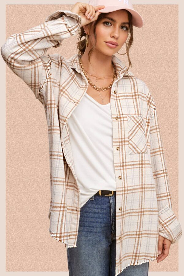 Soft Plaid Button Down Shirt