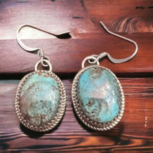 Ernest Hawthorne Turquoise & Sterling Silver Earrings